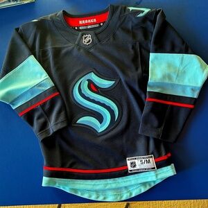 NHL Kraken Jersey Youth S/M Unisex
